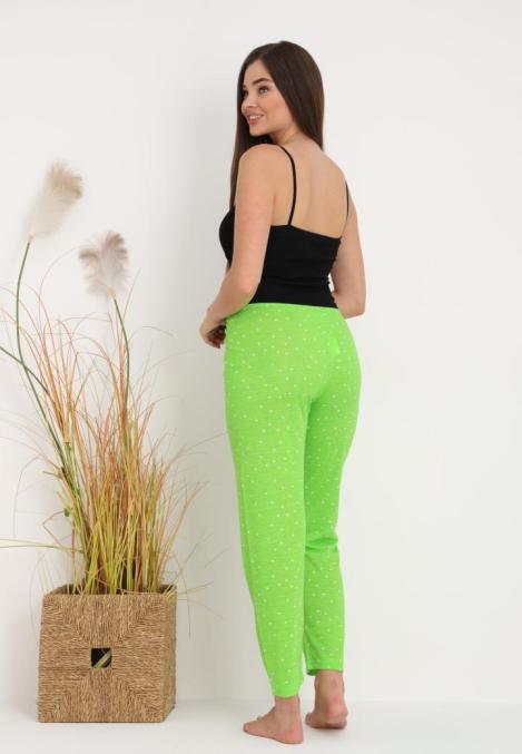Pantaloni de Pijama Dama ,Culoare Verde Neon ,Engros
